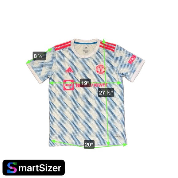 adidas - Manchester United 2021/2022 Football Soccer Away Kit Jersey White Small - Picture 6 of 6